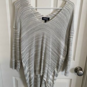Express High-Low Gray Sweater